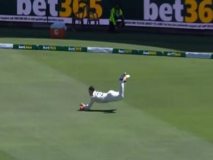 Ashes 2025-26 Greatest catch in Ashes history? Marnus Labuschagne's flying attempt stuns fans | WATCH: एशेज इतिहास का सबसे शानदार कैच? मार्नस लाबुशेन की हवा में कैच ने फैंस को किया हैरान