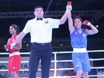 Mary Kom beats Nikhat Zareen in 51kg category final of the women's boxing trials for 2020 Olympic qualifiers | 2020 Olympic Qualifiers: मैरी कॉम ने ट्रायल्स में निकहत जरीन को 9-1 हराया, जीत के बाद नहीं मिलाया हाथ