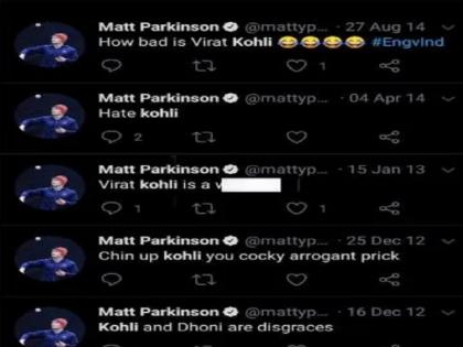 पार्किंसन के धोनी, कोहली के खिलाफ किए गए पुराने ट्वीट्स