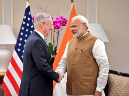 Prime Minister Narendra Modi met US Secretary of Defense James N. Mattis in Singapore | सिंगापुरः पीएम मोदी ने अमेरिका के रक्षा मंत्री से बंद कमरे में की मुलाकात, इस मुद्दे पर चर्चा