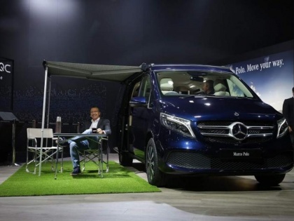 auto expo 2020: Mercedes-Benz introduces 'V Class Marco Polo', knowing price will fly | auto expo 2020: मर्सिडीज-बेंज ने ‘वी क्लास मार्को पोलो’ पेश की, कीमत जानकर उड़ जाएंगे होश