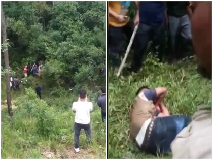 Meghalaya Video 4 prisoners escaped from jail were beaten to death by a mob, villagers were seen raining sticks and sticks in the video | Video: मेघालय में जेल से भागे 4 कैदियों की भीड़ ने पीट-पीटकर की हत्या, जंगल में कैदियों पर लाठी-डंडे बरसाते ग्रामीणों का वीडियो वायरल