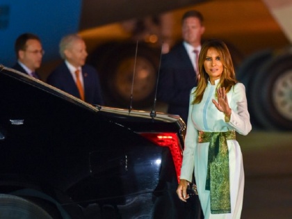 Melania Trump Wears a Jumpsuit Inspired by Indian Textiles | जानें ट्रंप की पत्नी मेलानिया क्यों व्हाइट ड्रेस पहनकर आईं भारत, है खास रिश्ता