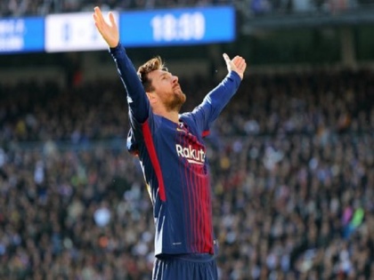 La Liga: Lionel Messi Nets Hat-trick to Break Yet Another Cristiano Ronaldo Record and Celebrate 6th Ballon d'Or | मेस्सी ने हैट्रिक लगाकर ला लीगा का रिकार्ड तोड़ा, बार्सीलोना ने मालोर्का को हराया