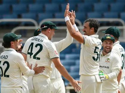 West Indies vs Australia, 3rd Test 15 balls take 5-wicket haul 7-3-4-9-6 in 100th Test match 27 runs 14-3 overs fourth innings second lowest innings total | West Indies vs Australia, 3rd Test 2025: 100वां टेस्ट में कमाल, 7.3 ओवर, 4 मेडन, 9 रन और 6 विकेट, जानें प्लेयर ऑफ द मैच और सीरीज कौन