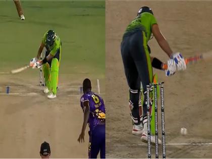 MLC 2025 Jason Holder Hits Stumps But Shayan Jahangir Gets Lucky As Bails Stays Put During LAKR Vs SO Match | MLC 2025: जेसन होल्डर ने स्टंप्स पर मारी गेंद, बेल्स भी उड़ी लेकिन फिर भी आउट नहीं हुआ बल्लेबाज | WATCH