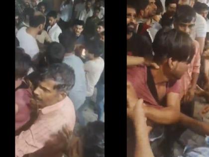 Uttar Pradesh Mob beats up two brothers after an argument with shop owner in Bulandshahr video viral | Mob Violence in Uttar Pradesh: दुकान मालिक से बहस होने के बाद भीड़ ने दो भाइयों को पीटा, रोंगटे खड़े कर देने वाला वीडियो वायरल