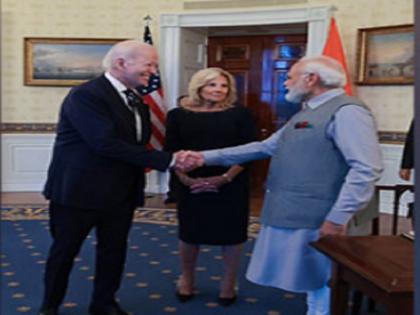 Joe Biden and his wife hosted PM Narendra Modi at White House, Prime Minister also gave gift, 7-5 carat green diamond to First Lady | व्हाइट हाउस में जो बाइडन और उनकी पत्नी ने की पीएम मोदी की मेहमाननवाजी, प्रधानमंत्री ने भी दिया तोहफा...फर्स्ट लेडी को 7.5 कैरेट का ग्रीन डायमंड