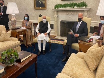 PM Modi holds first bilateral meeting with US President Joe Biden | पीएम मोदी से मुलाकात में बोले जो बाइडन- 'भारत-अमेरिका के मजबूत रिश्ते कई वैश्विक चुनौतियों का कर सकते हैं समाधान'
