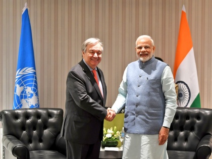 G-20: PM Modi meet UN chief, discusses India's role in tackling climate change | G-20: यूएन प्रमुख से मिले पीएम मोदी, जलवायु परिवर्तन से निपटने में भारत की भूमिका पर हुई चर्चा