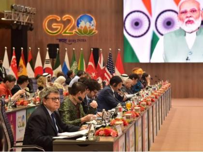 Prime Minister Narendra Modi said at the G20 meeting in Varanasi, "Kashi is the oldest mother of democracy, it is the capital of knowledge, culture and spirituality" | प्रधानमंत्री नरेंद्र मोदी ने वाराणसी के G20 बैठक में कहा, "काशी लोकतंत्र की सबसे पुरानी जननी है, यह ज्ञान, संस्कृति और आध्यात्मिकता की राजधानी है" Prime Minister Narendra Modi said at the G20 meeting in Varanasi, "Kashi is the oldest mother of democracy, it is the capital of knowledge, culture and spirituality" | प्रधानमंत्री नरेंद्र मोदी ने वाराणसी के G20 बैठक में कहा, "काशी लोकतंत्र की सबसे पुरानी जननी है, यह ज्ञान, संस्कृति और आध्यात्मिकता की राजधानी है"