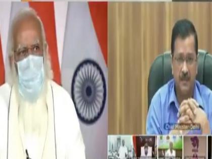 Arvind Kejriwl apologizes to PM Narendra Modi after stopped him on meeting shown live on tv | पीएम मोदी ने मीटिंग लाइव दिखाए जाने पर अरविंद केजरीवाल को टोका तो सीएम ने जताया खेद, देखें वीडियो