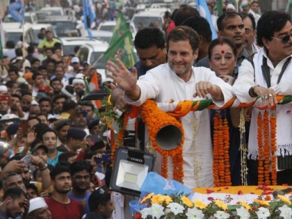 Bihar Lok Sabha Election 2019 Rahul gandhi rally in pataliputra patna-sahib for Shatrughan Sinha misa | पटना: राहुल गांधी का वादा, 2019 में दो बजट, एक आम और दूसरा किसान बजट