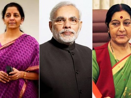 Sushma Swaraj Nirmala Sitharaman viral photo PM Narendra Modi Reaction | सुषमा स्वराज और निर्मला सीतारमण की ये तस्वीरें हुई थीं वायरल, पीएम मोदी ने लिया क्रेडिट