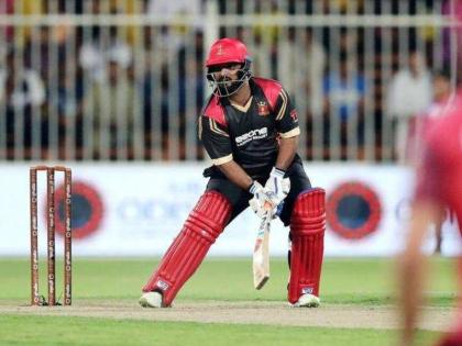 Mohammad Shahzad scores 74 runs off 16 balls in T10 League for Rajputs against Sindhis | T10 लीग: मोहम्मद शहजाद ने 16 गेंदों में ठोक डाले 74 रन, 8 छक्के जड़ते हुए 12 गेंदों में जड़ दी हाफ सेंचुरी