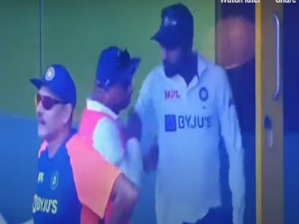 India Vs England Mohammed Siraj grabbed Kuldeep Yadav Indian team dressing room video | चेन्नई टेस्ट में मोहम्मद सिराज ने कुलदीप यादव की दबोची गर्दन! आखिर क्या हुआ था मैच में, वीडियो वायरल