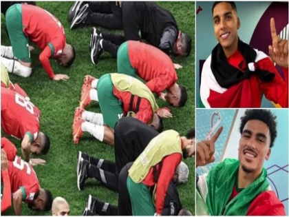 FIFA World Cup 2022 Moroccan football players prostrate before Allah after defeat, invite people to convert to Islam on Instagram live | FIFA World Cup: मैच हारने के बाद मोरक्को के खिलाड़ियों ने किया 'सजदा', इंस्टाग्राम लाइव पर लोगों को इस्लाम कबूल करने का दिया न्योता
