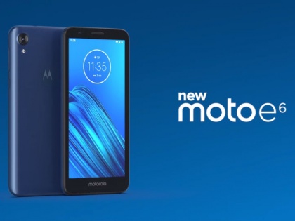 Motorola Launched Moto E6 Budget smartphone with 13 MP Camera: Know Price and Specs details, Latest Technology News Today | मोटोरोला का Moto E6 हुआ लॉन्च, 13 मेगापिक्सल कैमरा से है लैस