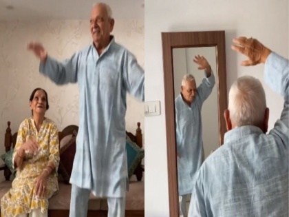 viral video of elderly couple dancing on diljit doshanjh song trending on social media | बुजुर्ग शख्स ने दिलजीत दोसांझ के गाने पर किया दमदार डांस, 70 की उम्र में दिखाया युवाओं जैसा जोश, लोगों ने कहा - जिंदगी हर पल जीने का नाम है