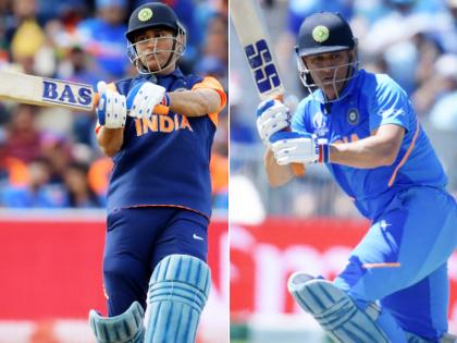 ICC World Cup 2019: Why MS Dhoni is using different bat logos in this world cup | CWC 2019: एमएस धोनी इस वर्ल्ड कप में कर रहे हैं अलग-अलग लोगों वाले बैट का इस्तेमाल, लगी 'संन्यास' की अटकलें