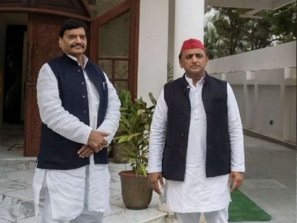 up news sp akhilesh yadav and psp shivpal yadav will contest election together formed alliance in uttar pradesh Assembly elections | यूपी चुनाव से पहले एक हुए चाचा-भतीजा, शिवपाल से मुलाकात के बाद अखिलेश ने किया गठबंधन का एलान