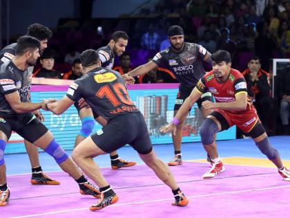 pro kabaddi league 2019: Bengaluru Bulls beat U Mumba by 35-33 | PKL 2019: बेंगलुरु बुल्स ने यू मुंबा को हराकर अंक तालिका में पछाड़ा, चौथे नंबर पर पहुंची टीम