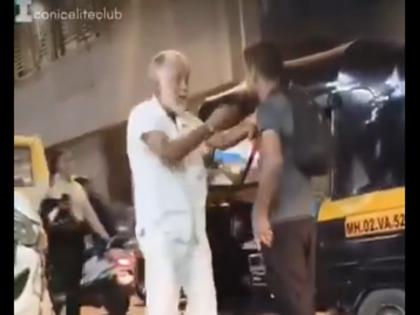 Mumbai viral video Rickshaw Driver Brutally Slaps Youth Multiple Times Over Unpaid Fare | Mumbai: रिक्शा चालक किराया न चुकाने पर युवक को बेरहमी से मारता रहा थप्पड़ ही थपड़, वीडियो सोशल मीडिया पर वायरल