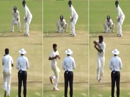 Never-seen-before mystery ball shocks umpire so much that he declares it 'dead | Video: क्रिकेट इतिहास में नहीं देखी होगी ऐसी गेंदबाजी, बॉलिंग देख चकरा जाएगा आपका सिर!
