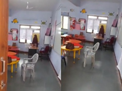 bhopal Hindu organizations protest against teacher's prayer in school threaten to read Hanuman Chalisa if no action is taken | मध्य प्रदेश: स्कूल में टीचर के नमाज पढ़े जाने पर हिंदू संगठनों ने किया विरोध, कार्रवाई न होने पर हनुमान चालीसा पढ़ने की दी धमकी