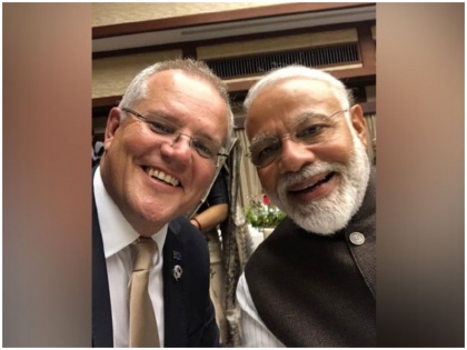 australian PM scott morrison selfie with narendra modi tweet kitna achha hai modi | ऑस्ट्रेलियाई प्रधानमंत्री ने PM मोदी के साथ ली सेल्फी, ट्वीट कर कहा- 'कितने अच्छे हैं मोदी'