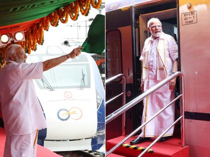 Prime Minister Narendra Modi flags off Vande Bharat Express in Thiruvananthapuram