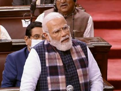 PM Narendra Modi Rajya Sabha speech 10 big points attacks congress and Gandhi family | किशोर कुमार सहित इमरजेंसी और इंदिरा गांधी का जिक्र, पीएम नरेंद्र मोदी राज्य सभा में कांग्रेस पर बरसे, जानें 10 बड़ी बातें