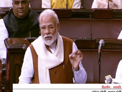 PM Modi in Rajya Sabha: pm modi talked about after abrogating Article 370 from Jammu Kashmir | पीएम मोदी ने राज्यसभा में गिनाया, जम्मू-कश्मीर में अनुच्छेद 370 हटने के बाद पहली बार क्या-क्या हुआ