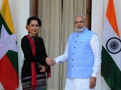 Prime Minister Narendra Modi's swearing-in ceremony will not come in Aung San Suu Kyi | प्रधानमंत्री नरेंद्र मोदी के शपथ ग्रहण समारोह में नहीं आएंगी आंग सान सू