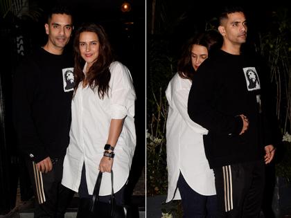 Photos: पत्नी नेहा धूपिया के साथ इस अंदाज में नजर आए अंगद बेदी