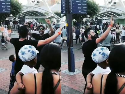 Virat Kohli and Shikhar Dhawan Show Off Their Dance Skills in Cape Town on new year eve | केपटाउन की सड़कों पर विराट-धवन ने मनाया नए साल का जश्न, सोशल मीडिया पर VIDEO वायरल