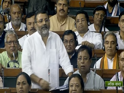 'bete ko set karna hai' Nishikant Dubey taunts Sonia Gandhi during debate no-confidence motion lok sabha | 'बेटे को सेट करना है...दामाद को भेंट करना है', निशिकांत दुबे का अविश्वास प्रस्ताव पर चर्चा के दौरान सोनिया गांधी पर तंज