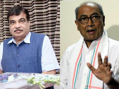 Pune Union Minister Nitin Gadkari and Congress leader Digvijay Singh appeared stage congratulated former CM joining Pandharpur religious tour, said- I am younger than you, but I do not have the same courage | पुणेः एक मंच पर दिखे गडकरी और दिग्विजय सिंह, पंढरपुर धार्मिक यात्रा में शामिल होने पर पूर्व सीएम को दी बधाई, कहा-मैं आपसे छोटा हूं, लेकिन मुझ में वैसा साहस नहीं