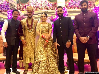 KKR star Nitish Rana gets married to longtime girlfriend Saachi Marwah | KKR के इस स्टार क्रिकेटर ने गर्लफ्रेंड के साथ की शादी, टीम इंडिया के खिलाड़ी हुए शामिल