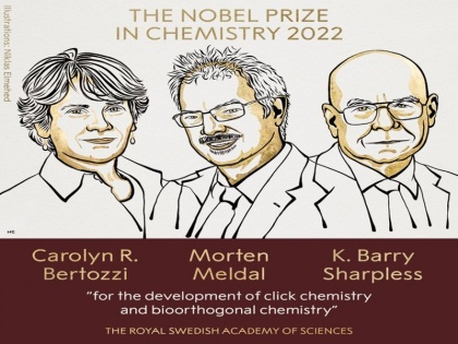 Caroline R. Bertozzi, Morten Meldl and K. Barry Sharpless jointly wins Nobel Prize in Chemistry | नोबेल पुरस्कार 2022: कैरोलिन आर. बर्टोजजी, मोर्टन मेल्डल और के. बैरी शार्पलेस को संयुक्त रूप से मिला रसायन विज्ञान में नोबेल पुरस्कार