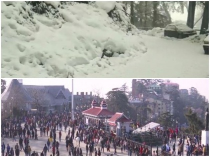 Number of tourists increased in snow-clad hp Shimla Manali and Kufri 70 percent hotel already booked | हिमाचल प्रदेश: बर्फ से ढके शिमला, मनाली और कुफरी में पर्यटकों की संख्या बढ़ी, होटलों के 70 प्रतिशत कमरे भरे, रूम के रेट और भी बढ़ने की है संभावना