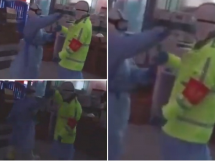 corona virus at wuhan nurse and police officer relax dance for a moment in front hospital | कोरोना वायरस: सबसे ज्यादा प्रभावित वुहान शहर के अस्पताल का वीडियो वायरल, नर्स-पुलिस ऑफिसर फुर्सत के क्षणों में...