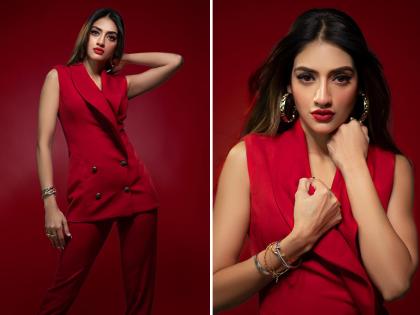 नुसरत जहां ने रेड आउटफिट में शेयर की दिलकश तस्वीरें, फोटोज ने बढ़ाया इंटरनेट का पारा