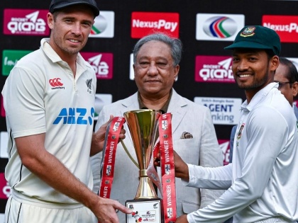 Bangladesh vs New Zealand, 2nd Test 2023 New Zealand wins first test in Bangladesh in 15 years, levels series 1-1 New Zealand won by 4 wkts | Bangladesh vs New Zealand 2023: न्यूजीलैंड ने 15 साल में बांग्लादेश में पहला टेस्ट जीता, सीरीज 1-1 से बराबर, जानें प्लेयर ऑफ द मैच और सीरीज कौन