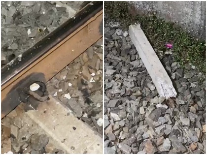 Mumbai Hazrat Nizamuddin August Kranti Rajdhani Express collided with cement pole kept on track fir has been registered against an unidentified person | गुजरात में टला बड़ा रेल हादसा, पटरी पर रखे गए सीमेंट के खंभे से टकराई राजधानी एक्सप्रेस, आरोपियों को पकड़ने में जुटी पुलिस