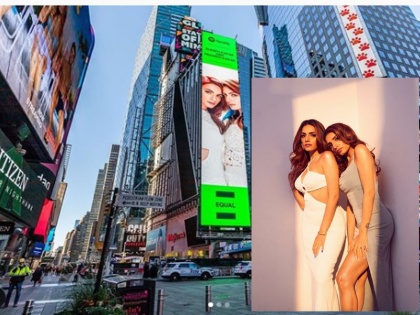 Singer twin sisters Sukriti and Prakriti Kakkar represent India on New York Times Square Billboard | न्यूयॉर्क टाइम्स स्क्वायर बिलबोर्ड पर गायक जुड़वा बहनें सुकृति और प्रकृति कक्कड़ ने भारत का किया प्रतिनिधित्व