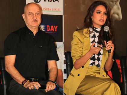 अनुपम खेर और ईशा गुप्ता फिल्म 'वन डे' ट्रेलर लॉन्च पर इस अंदाज में आए नजर, देखें तस्वीरें