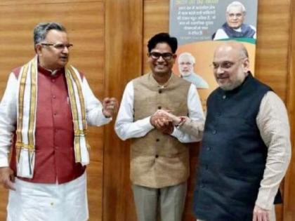 raipur ex collector op chaudhary joined bjp in presence of amit shah and raman singh | रायपुर के पूर्व कलेक्टर ने इस्तीफा देने के तीन दिन बाद ज्वाइन की BJP, अमित शाह और CM रमन सिंह रहे मौजूद raipur ex collector op chaudhary joined bjp in presence of amit shah and raman singh | रायपुर के पूर्व कलेक्टर ने इस्तीफा देने के तीन दिन बाद ज्वाइन की BJP, अमित शाह और CM रमन सिंह रहे मौजूद
