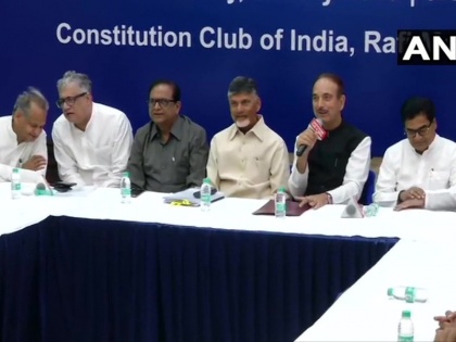 Opposition leaders meet at the Constitution Club of India in Delhi post exit poll for Lok Sabha Elections | दिल्ली: 19 विपक्षी दलों के नेताओं ने की बैठक, रंग लाई चंद्रबाबू नायडू की मेहनत!