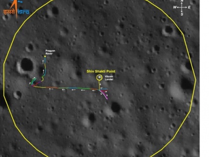 Chandrayaan-3 Mission Pragyan 100 over Moon Pragan Rover traversed over 100 meters and continuing see video | Chandrayaan-3 Mission: लैंडर से 100 दूर हुआ रोवर, लैंडर ‘विक्रम’ और रोवर ‘प्रज्ञान’ अब भी कर रहे काम, देखें वीडियो
